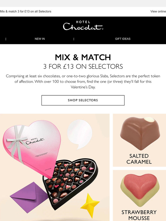 Hotel Chocolat USA Little tokens of affection they'll love Milled
