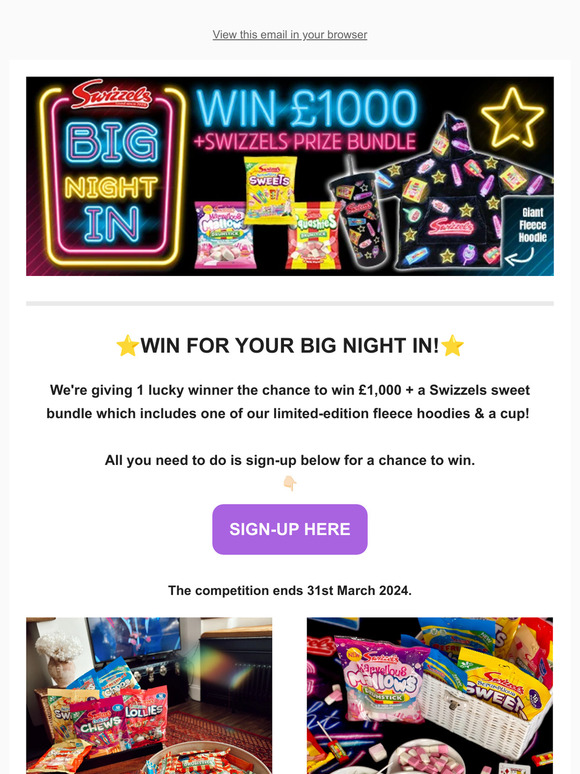 Fancy winning £1,000 + a Swizzels sweet bundle?🍬