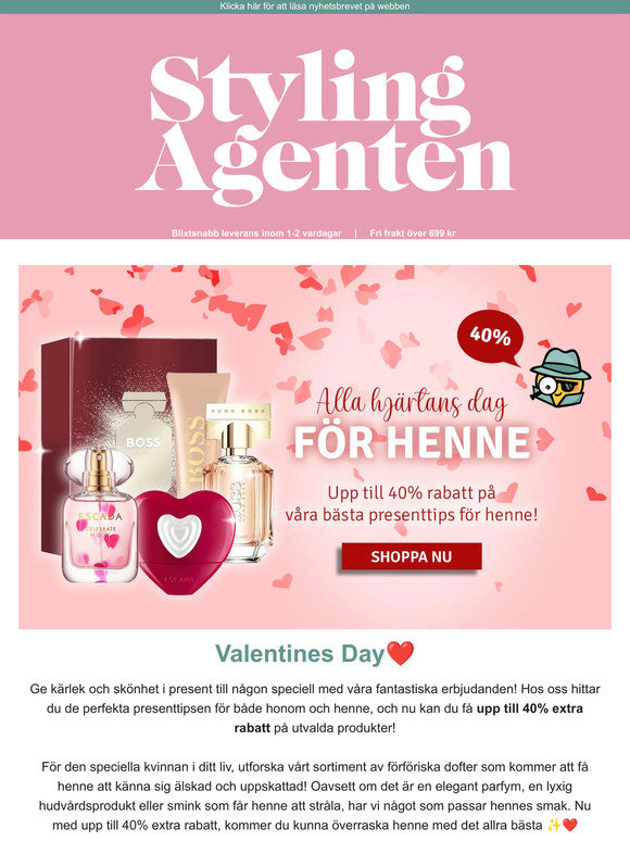 Alla Hjärtans Dag Presenttips💖 Få upp till 40% rabatt!