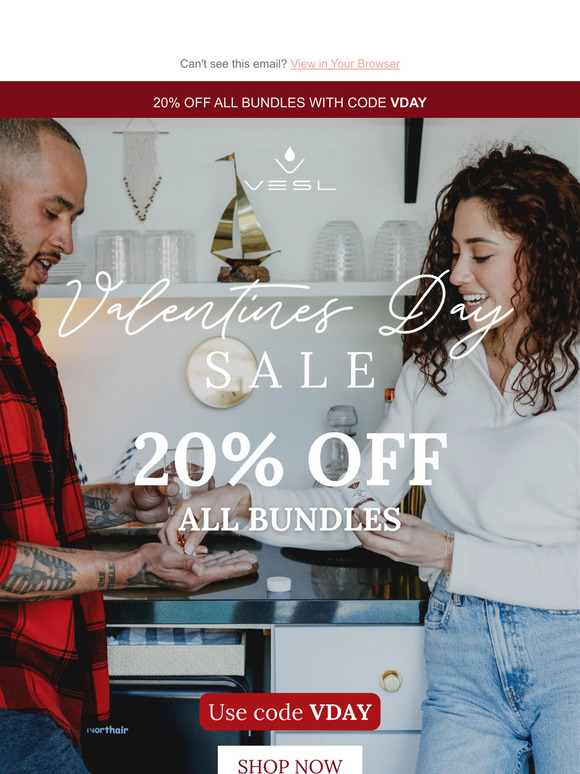 Valentine's Day Sale: 20% OFF