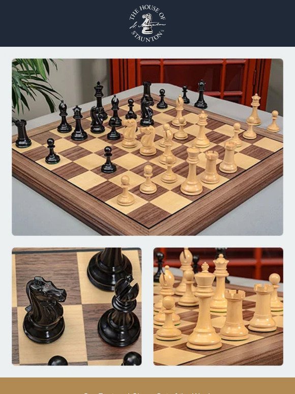 Our Featured Chess Set of the Week -  The Vigilant Series Luxury Chess Pieces - 4" King