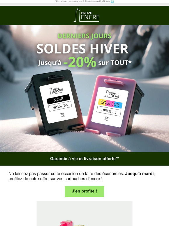 ⚡ Derniers jours de soldes : Jusqu'à -20% sur TOUT !