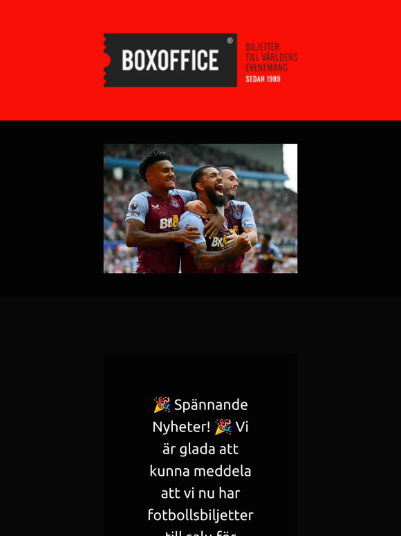 Aston Villa Matches nu till försäljning - Missa inte att hitta biljetter!
