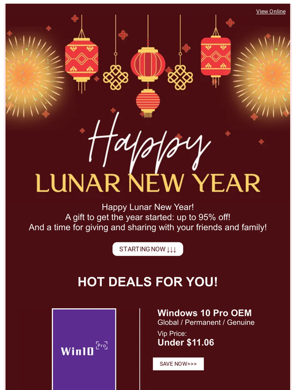 Lunar New Year ⭐ This Weekend ⭐ Up to 95% Off!