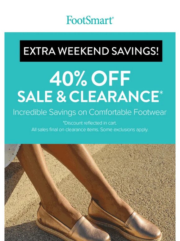 Saturday Steals! 40% Off Sale & Clearance