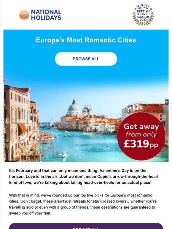 Europe's Most Romantic Cities