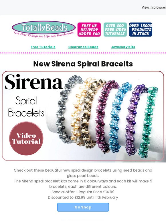 New Sirena Spiral Bracelets | Gmestone Chips 10% OFF + Much More