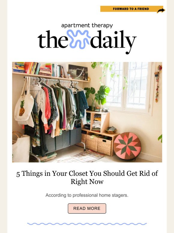5 Things in Your Closet You Should Get Rid of Right Now, According to Stagers