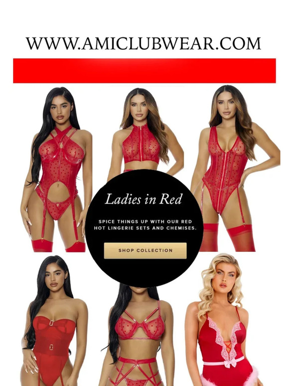 Amiclubwear Introducing The Ladies In Red Milled