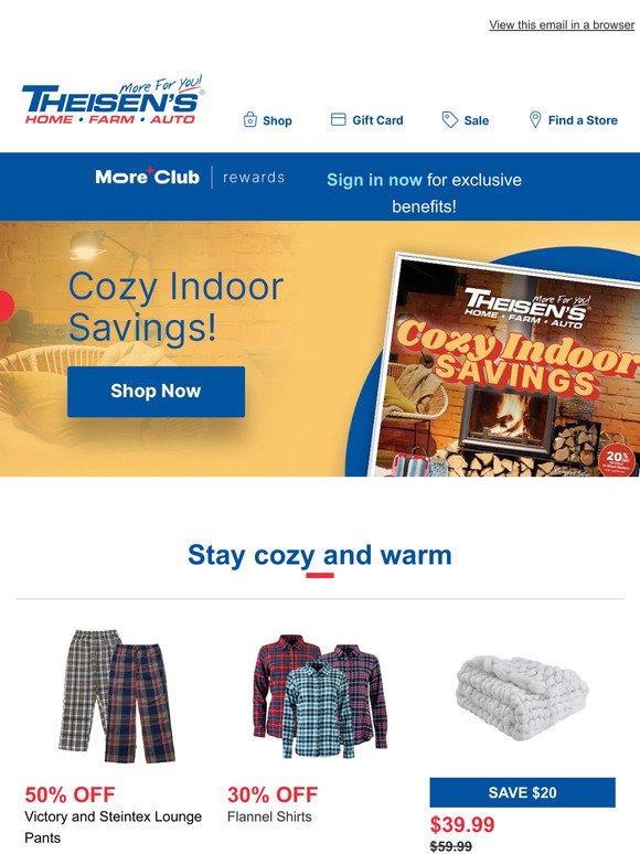 Warm Up with Cozy Indoor Savings!