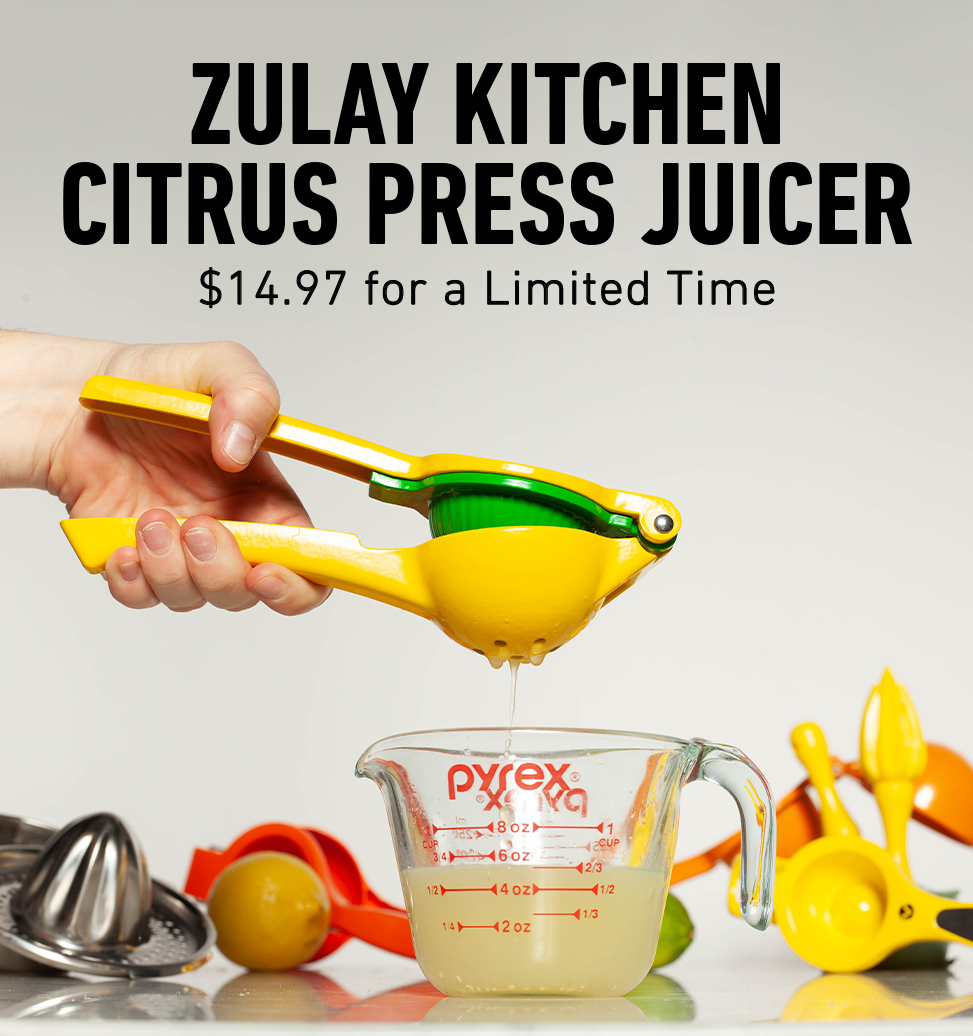 Milk Street Kitchen Flash Sale on the Last of Zulay’s DualCup Juicer