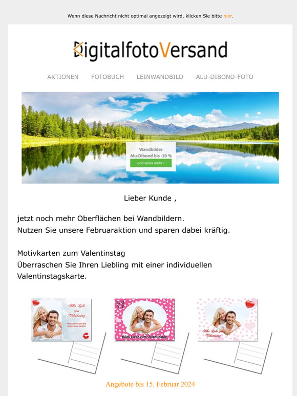 Februaraktionen - Viele gute Angebote
