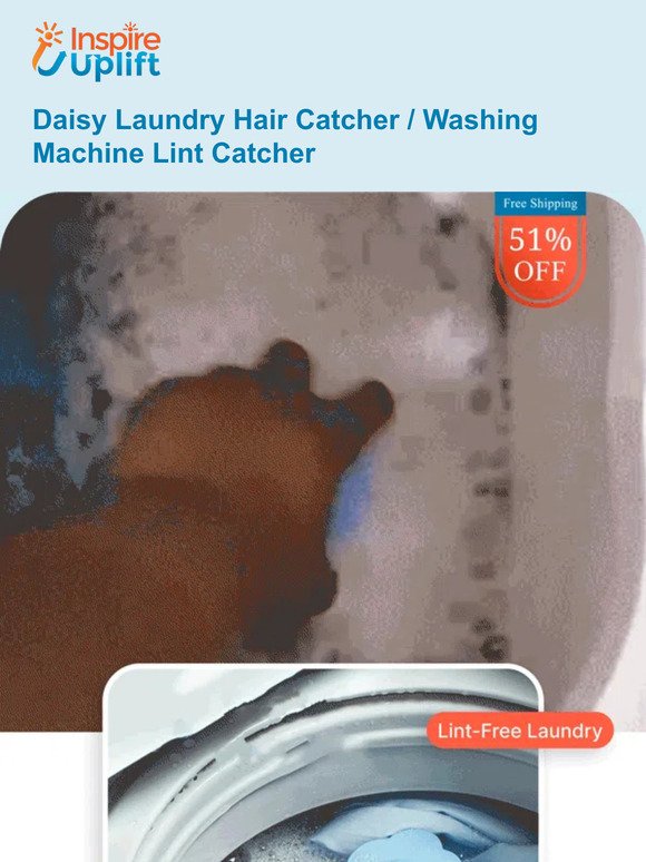 Daisy Hair & Lint Catcher: Cleaner Clothes, Less Hassle!