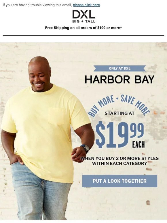 Looking GOOD: Harbor Bay Basics At Buy More, Save More Prices.