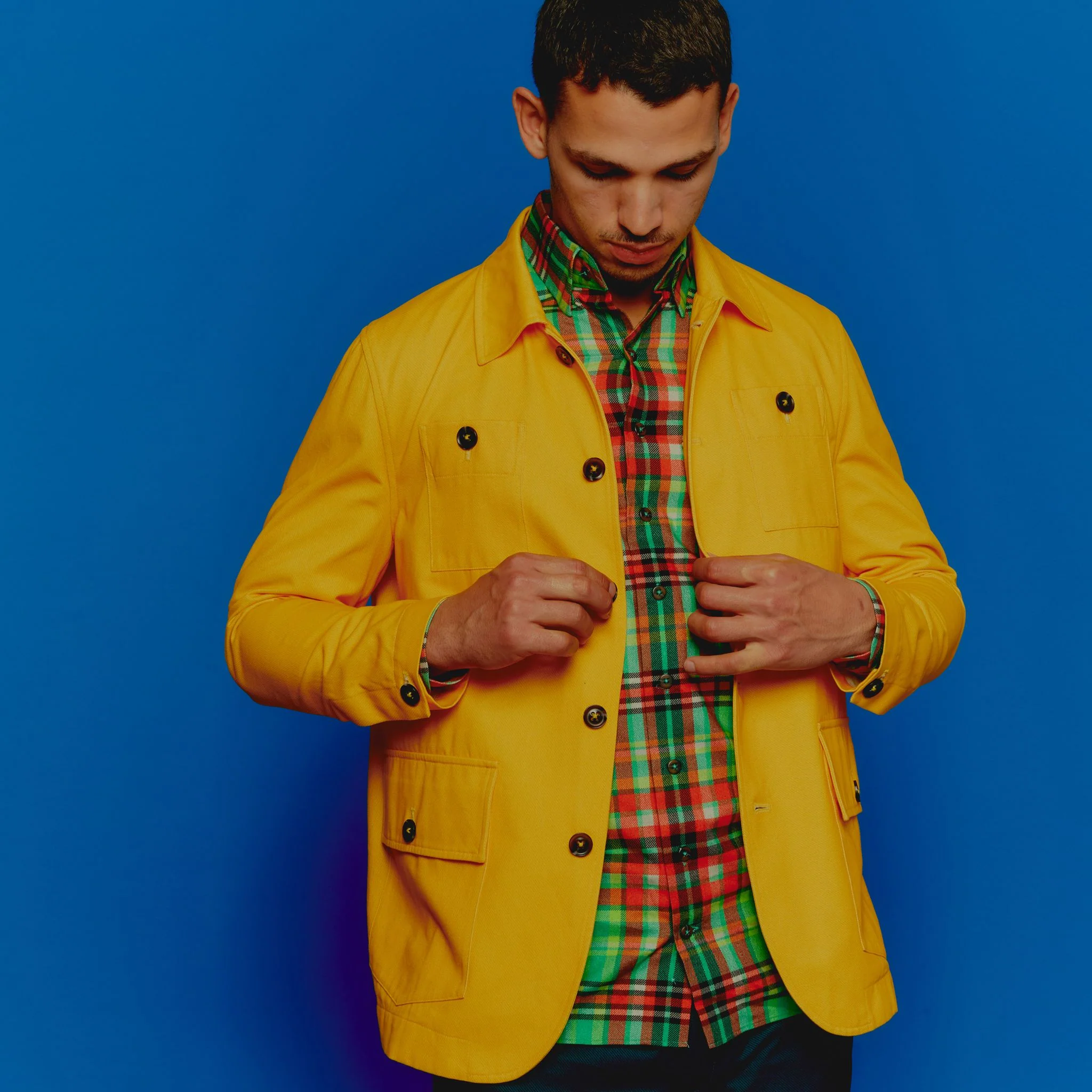 Image of The Yellow Paddington Twill Chore Coat