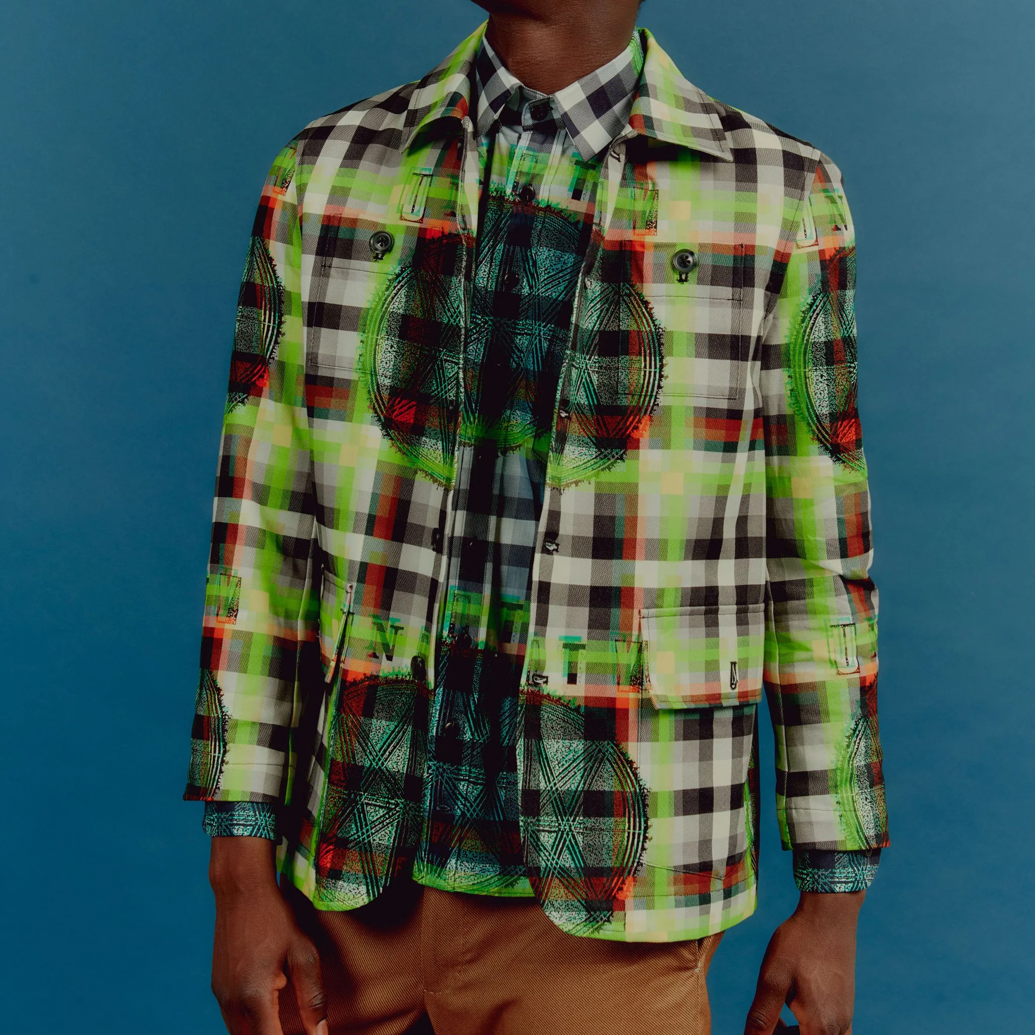 Image of The Ragged Kingdom Unity Highlighter Plaid Chore Coat