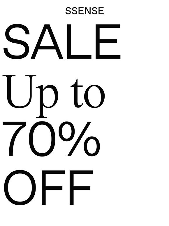 Sale Standouts at up to 70% Off