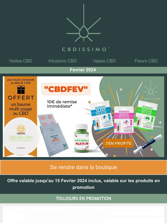, 📣 venez faire le plein de promos CBD