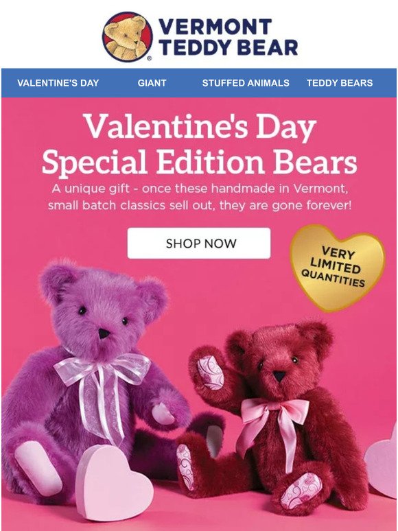 2 V-Day Special Edition Bears