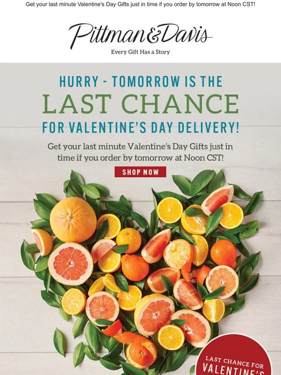 💕 Hurry - TOMORROW is the Last Chance for Valentine's Day Delivery! 💖
