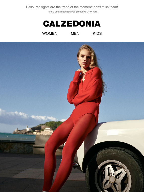 Calzedonia S.p.A.: Trend Alert 🚨 Red Tights | Milled