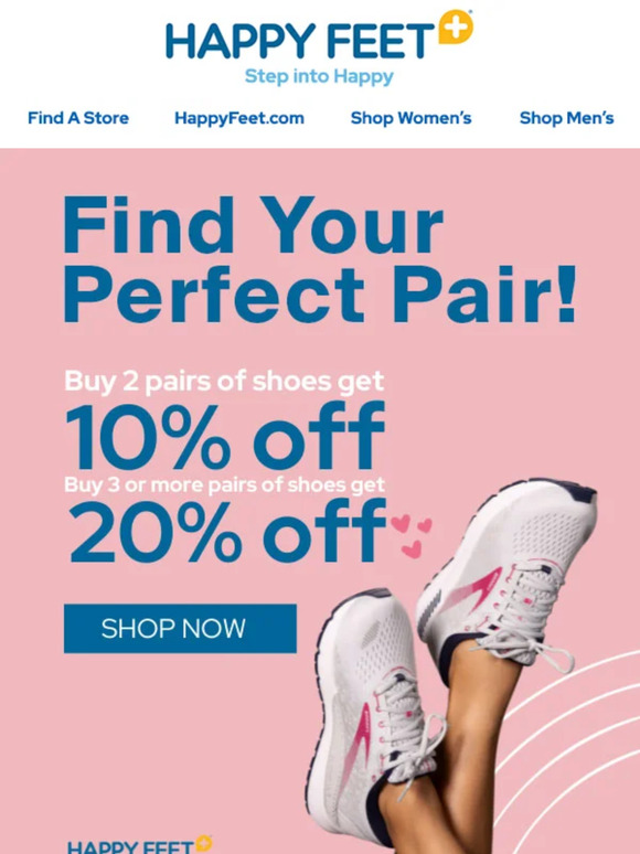 Happy feet shoe store on sale locations