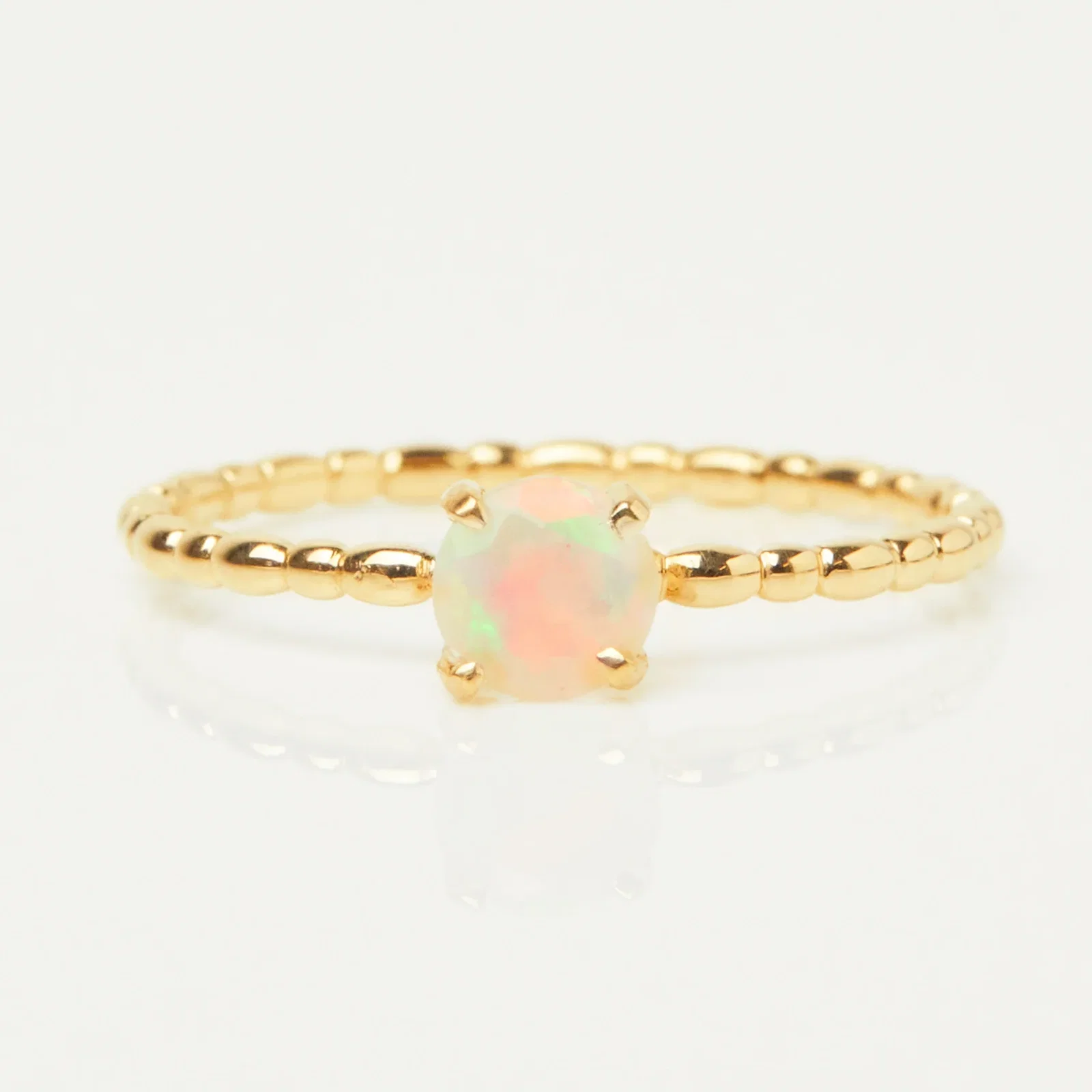Image of Zoe Sugg Power Intention Ring in Opal
