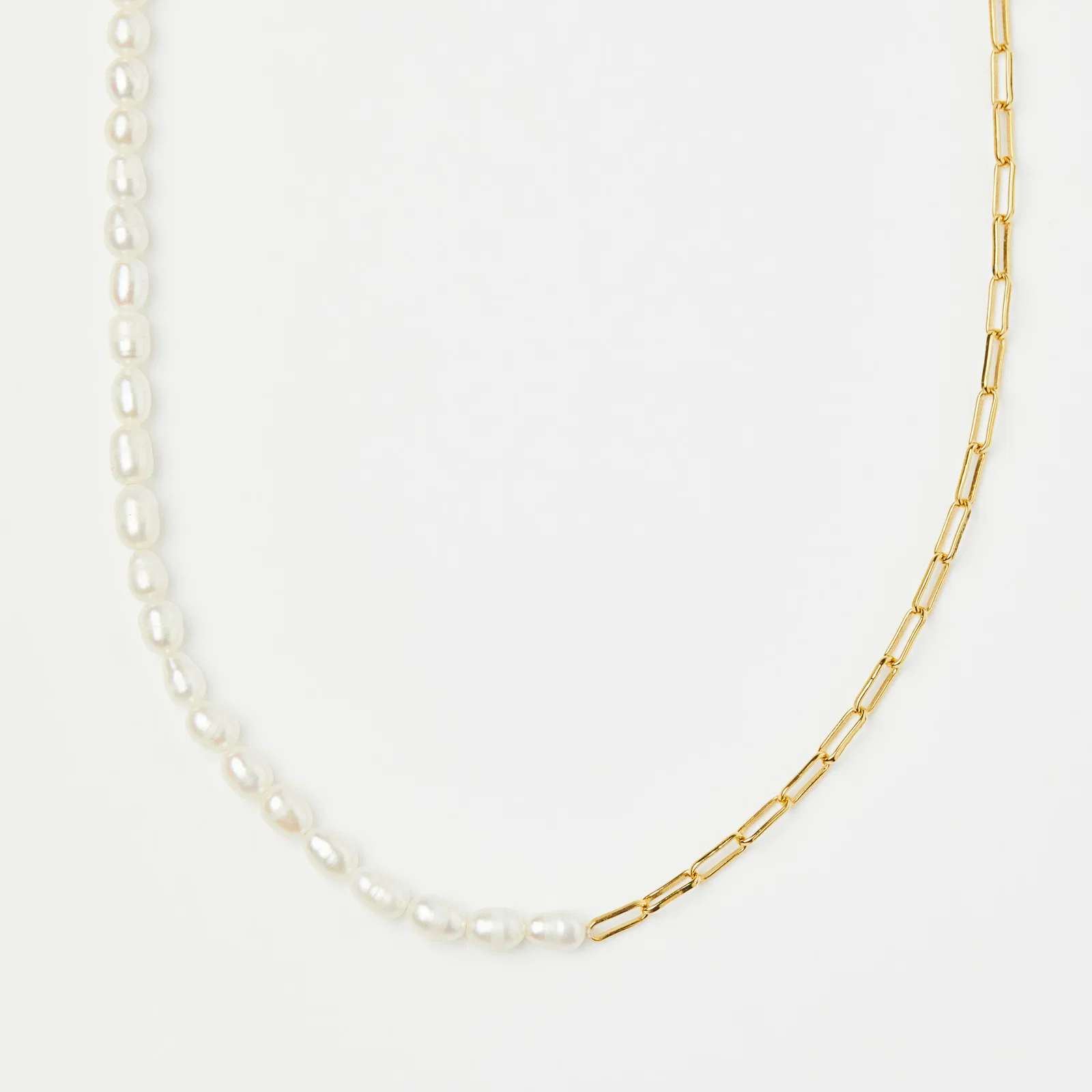 Image of Zoe Sugg Intentions Lucky Pearl & Chain Necklace