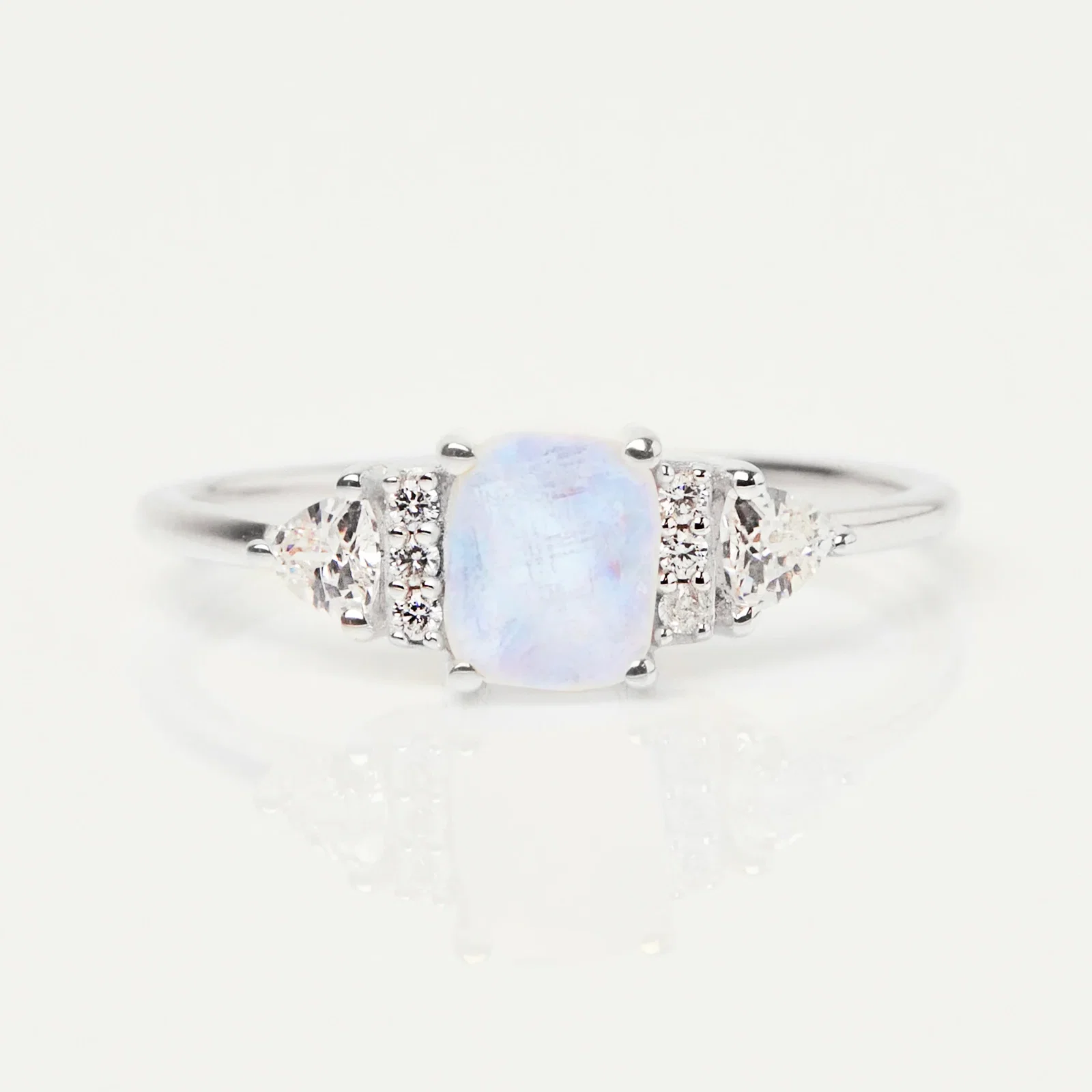 Image of Zoe Sugg Energy Intention Ring in Moonstone