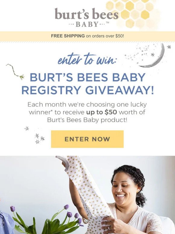 Enter to Win a $50 registry gift!