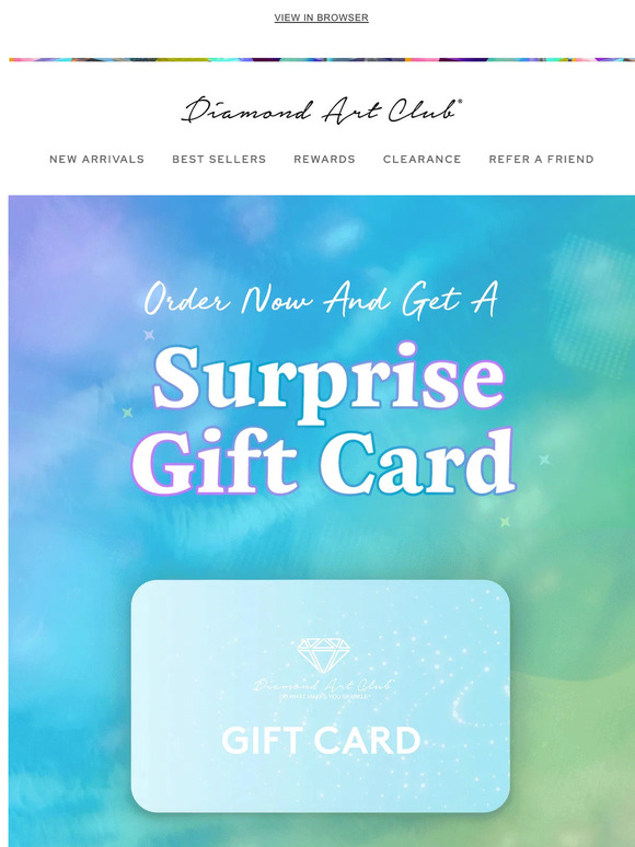 Diamond Art Club Order now & Win a surprise gift card! 🔍🎁 Milled