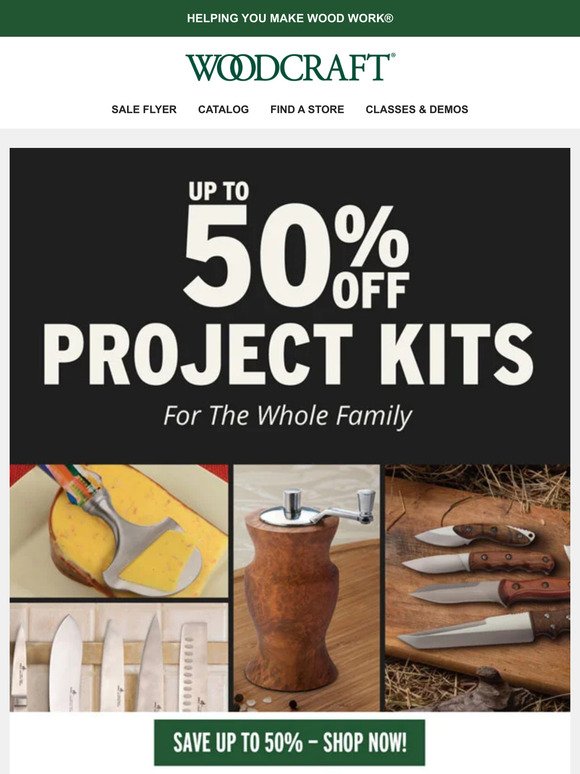 Up to 50% Off Family-Friendly Project Kits!