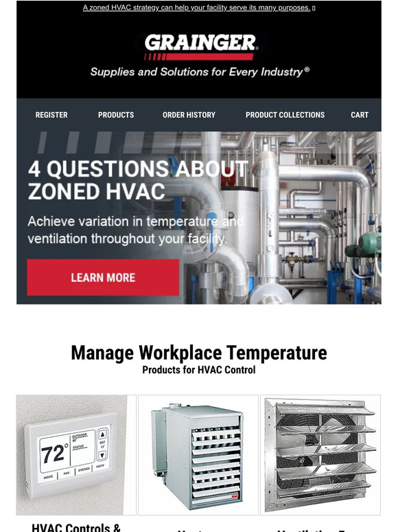 Grainger Email Newsletters Shop Sales, Discounts, and Coupon Codes