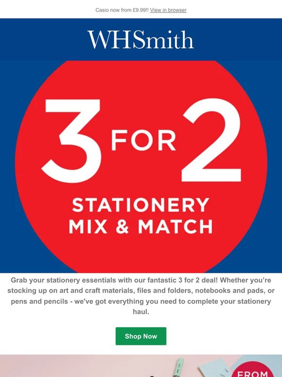 3 for 2 Stationery!