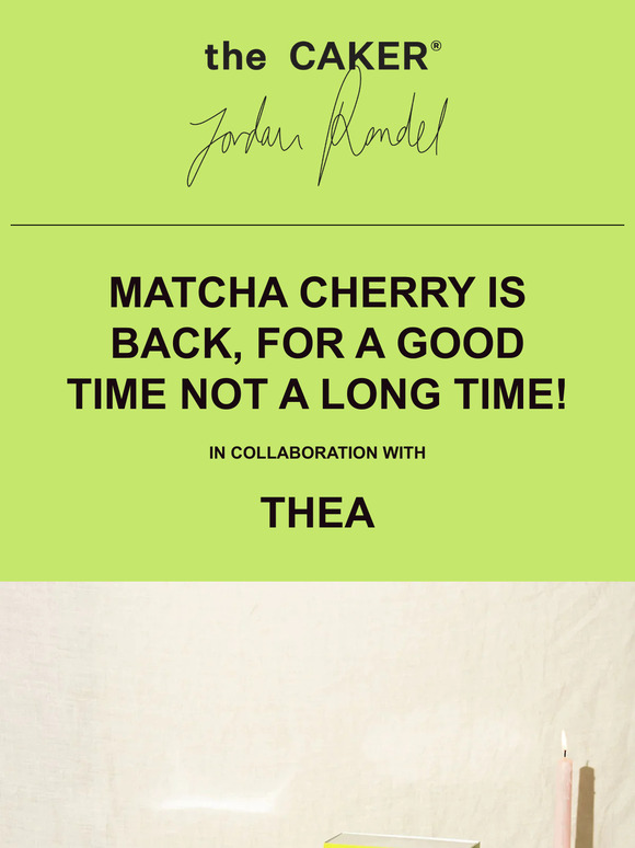 MATCHA CHERRY CAKE KIT RETURNS, FINALLY