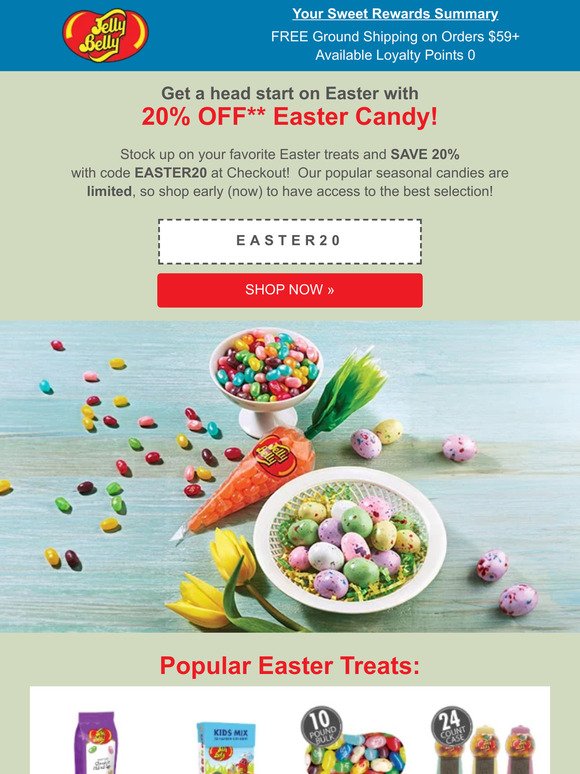 ENDS TONIGHT: VIP Early Access - 20% OFF Easter Candy!