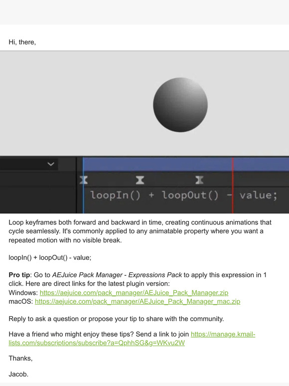 Loop In Out expression