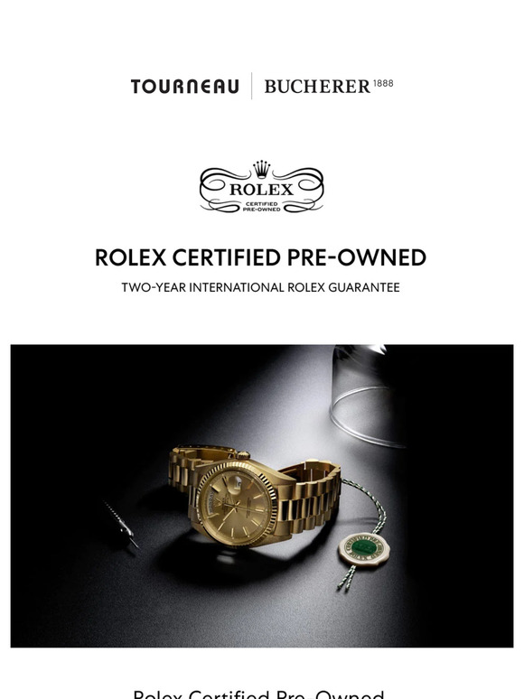 Tourneau Rolex Certified Pre Owned Day Date Milled