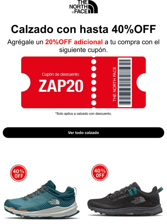 Cupon descuento north face online