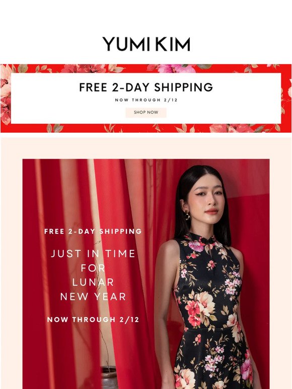 Celebrate Lunar New Year + Free 2 Day Shipping NOW!