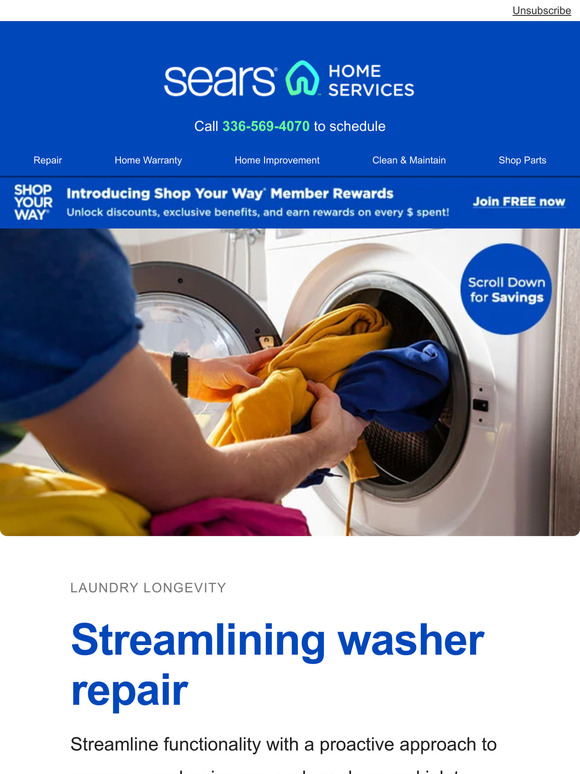 Sears Keep your washer running + repair secrets (Secure your savings