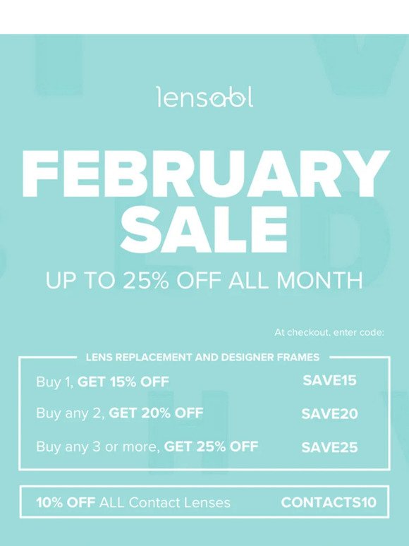 Save BIG on Vision Care in February!