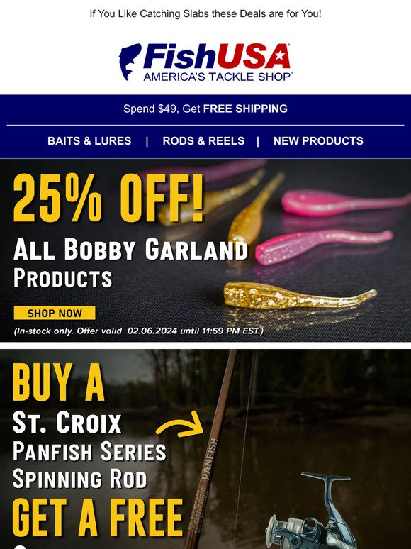 FishUSA: All Lures & Baits Are 20% Off Right Now, Plus More Huge Deals