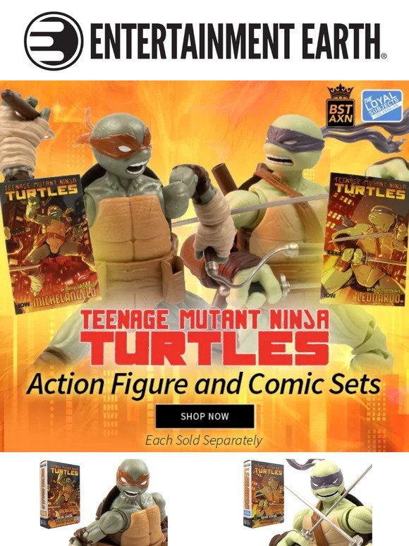 New Mikey and Leo TMNT Figs + Comic! Snag 'Em ASAP