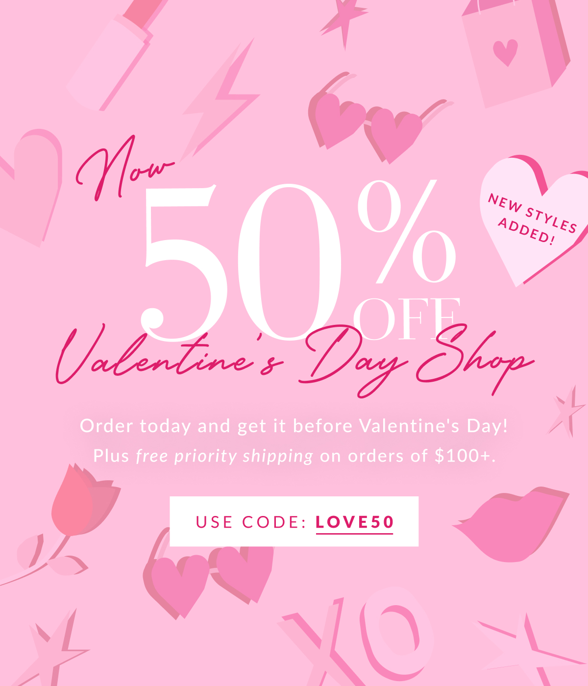 Vici: 50% Off: Fall For Our Valentine's Day Shop