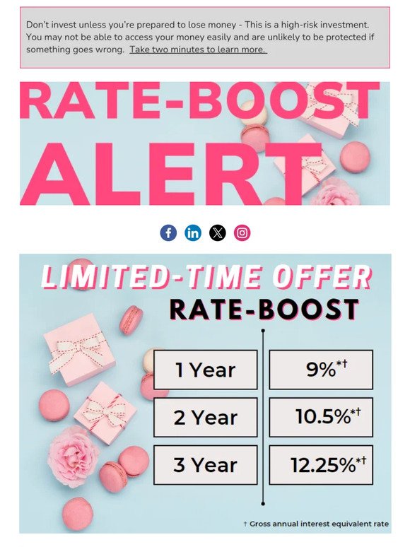 —, Valentine's Rate Boost Reminder- Offer end's midnight on the 14th February 2024! 