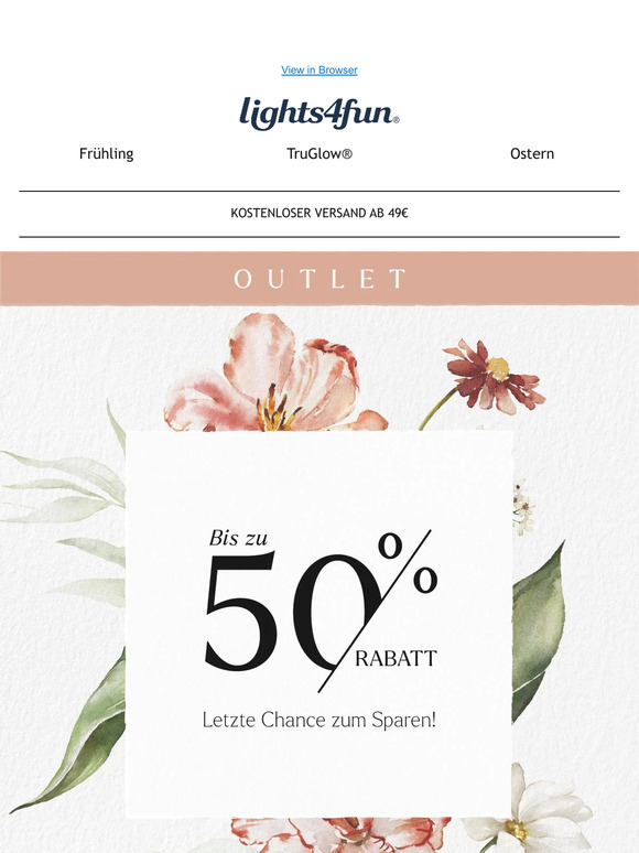 OUTLET | Bis zu -50%
