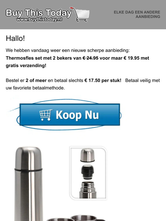 Nieuwsbrief van Buythistoday