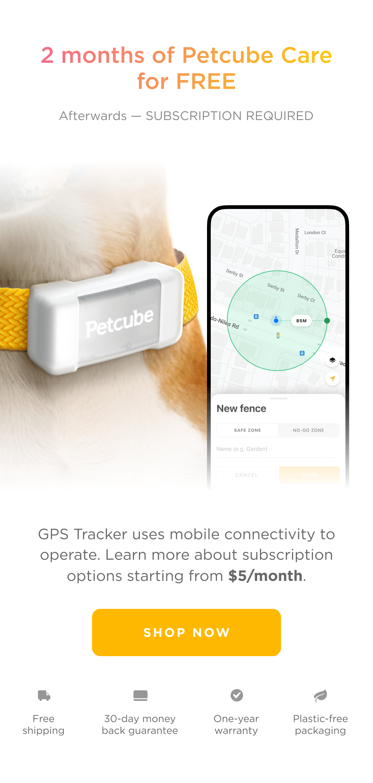 petcube 🎉 [IT'S OFFICIALLY OUT] Petcube GPS Tracker Smart Pet