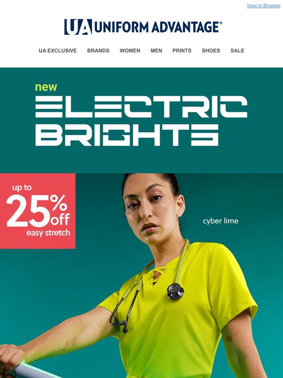 These NEW colors are ELECTRIC! (up to 25% off)
